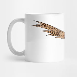 Ring-necked pheasant bird cartoon illustration Mug